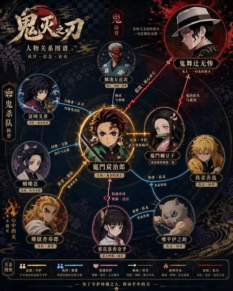 Anime Character Relationship Chart Generator
