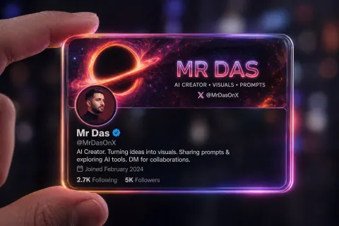 Futuristic Glass ID 3D Render