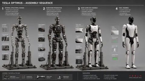 Tesla Optimus Robot Build Sequence