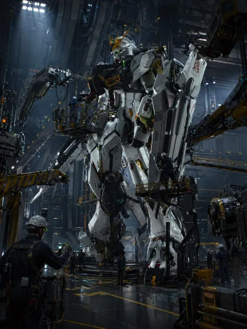 Giant Mecha Maintenance Bay