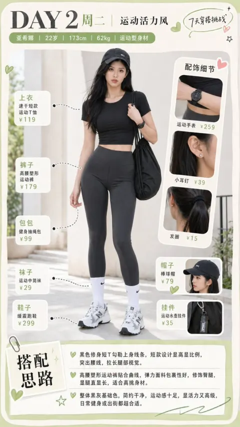 Tuesday Sporty Vitality Outfit Breakdown