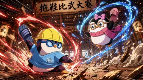 Penguin Slipper Martial Arts Showdown