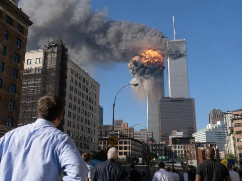 9/11 WTC Street Scene Documentary Photo