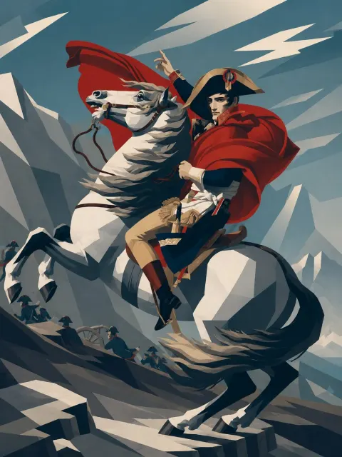 Geometric Cavalry Poster Portrait