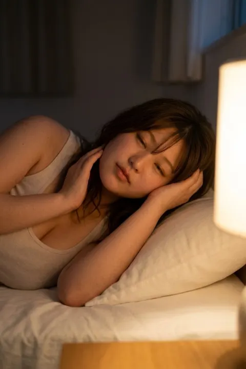 Cozy Bedtime Portrait Photo