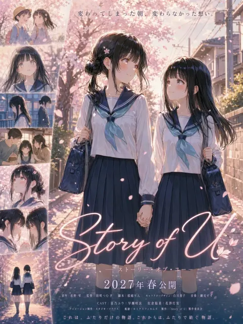 Cherry Blossom Girls Anime Poster