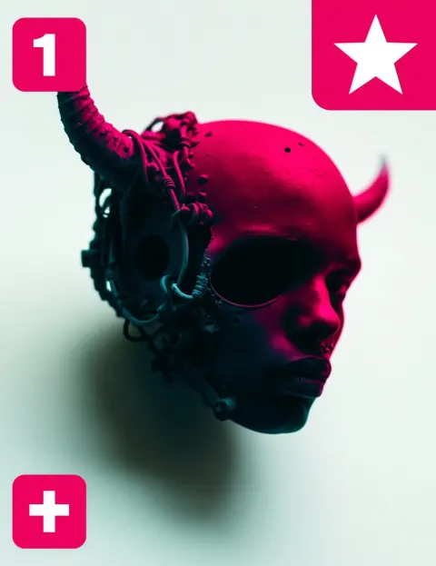 Cyber Demon-Child Head Concept