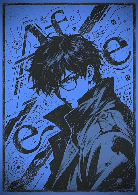 Cyberpunk Manga Poster Art