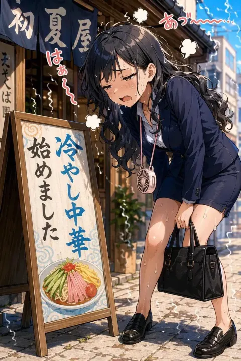 Tired Office Lady Summer Street Anime