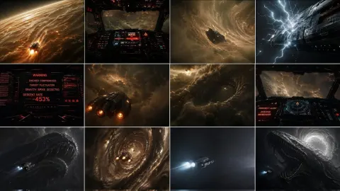 Leviathan In Gas Giant Storm