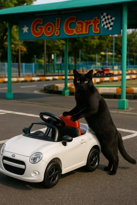 Black Cat Go Kart Fun