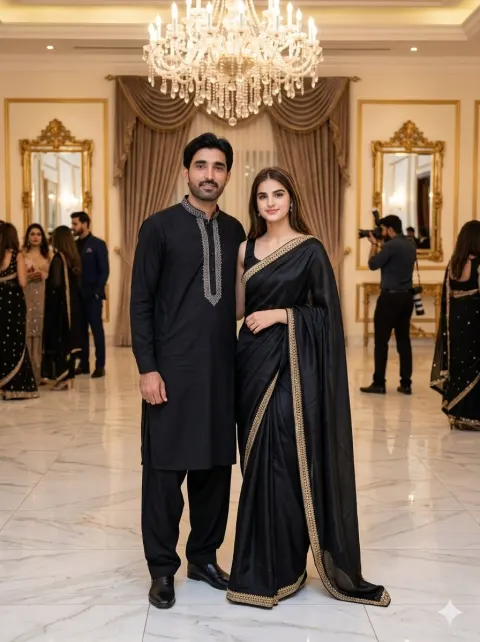 Pakistani Wedding Couple Portrait