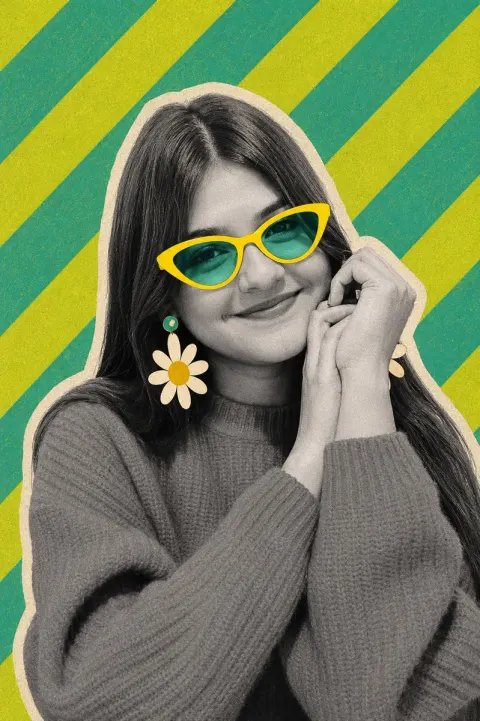 Retro Pop Art Fashion Portrait