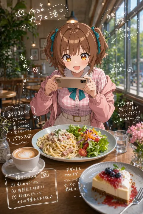 Anime Cafe Story With Notes