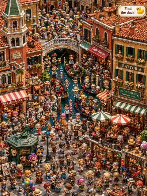Venice Duck Hunt Diorama