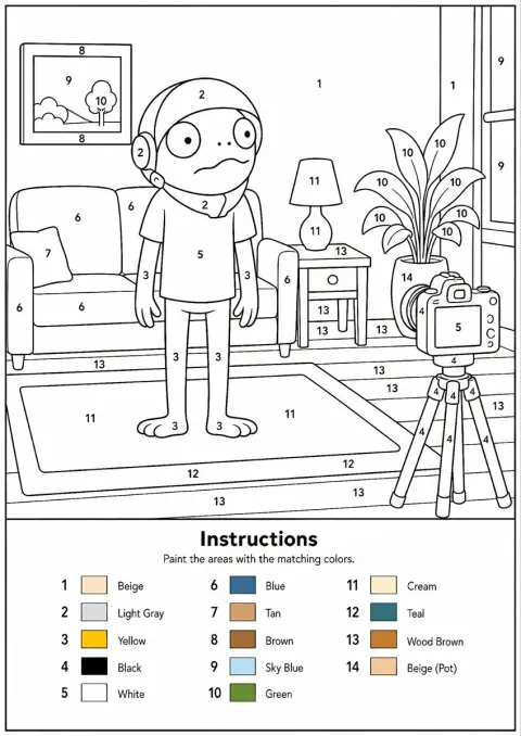 Paint By Numbers Template Generator