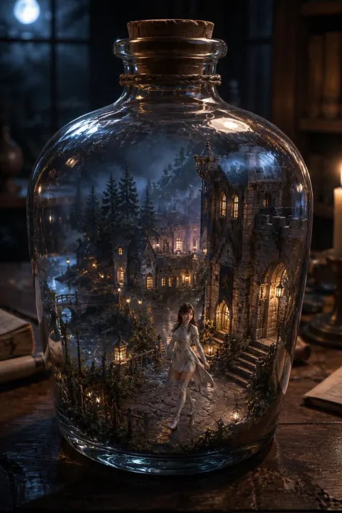 Magical Miniature Village Apothecary Fantasy