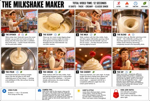 Milkshake Maker Infographic Poster
