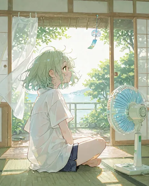 Anime Girl Summer Wind Chime