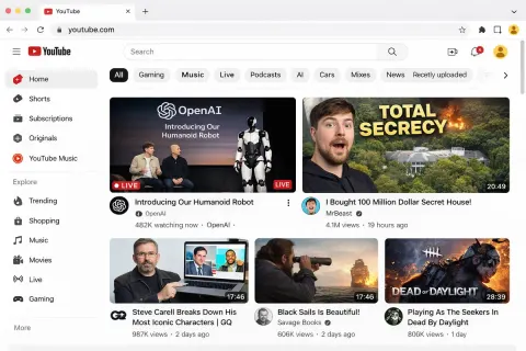 YouTube UI Mockup Breakdown