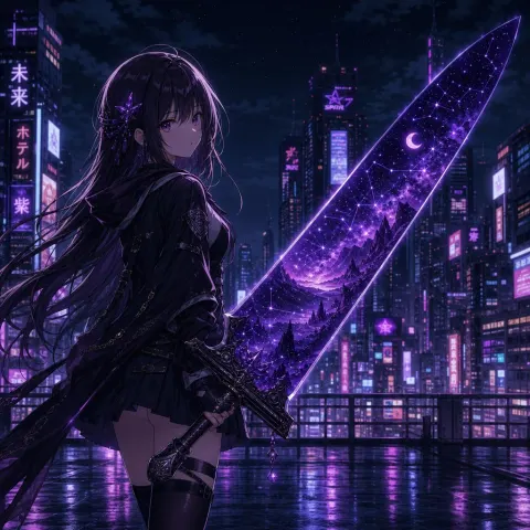 Cosmic Blade Anime Girl