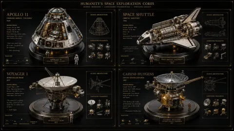 Space Missions 2x2 Grid Showcase