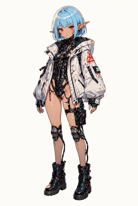 Cyberpunk Elf Girl Concept