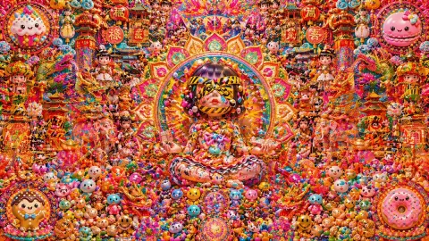 Candy Lunar New Year Maximalist Shrine