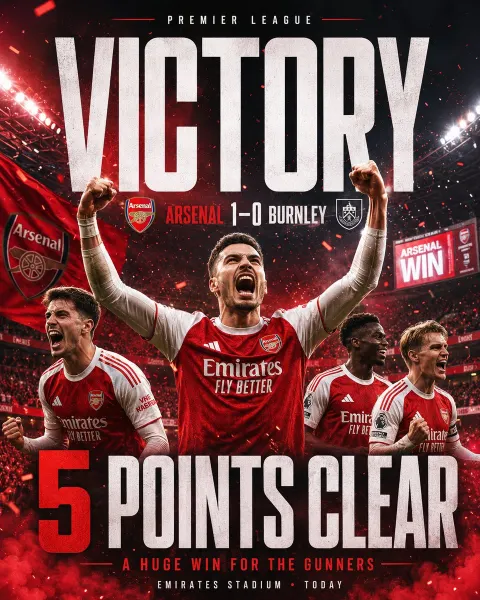 Arsenal Victory Poster