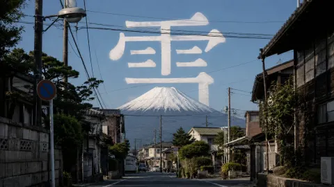 Fuji Snow Character Street View
