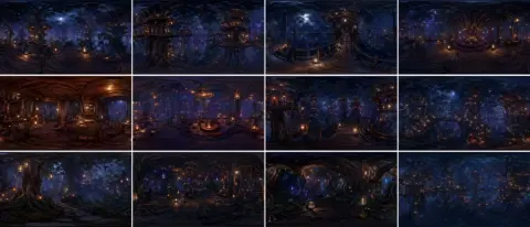Forest Panorama Grid