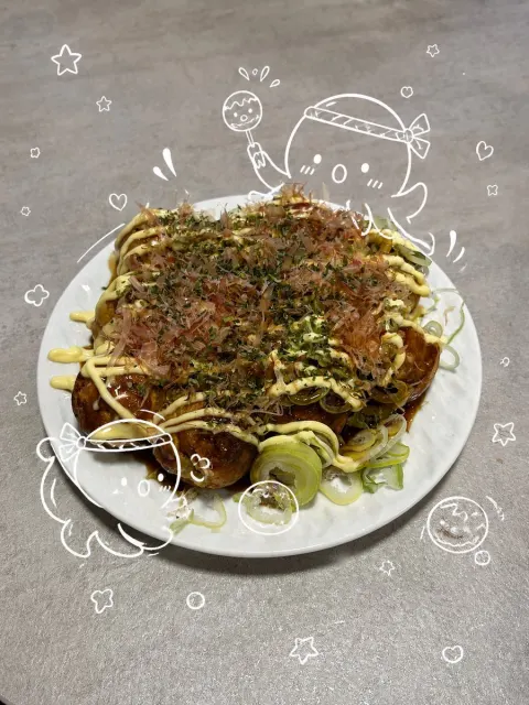 Doodle Octopus Takoyaki Delight