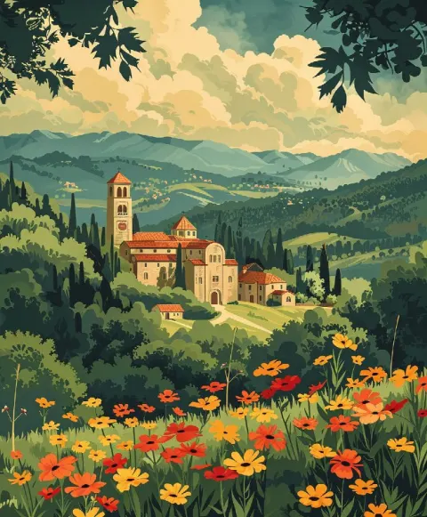 Asheville Storybook Poster With English Countryside Drama