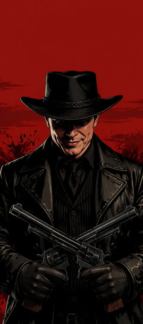 Faceless Outlaw Gunslinger Poster Art