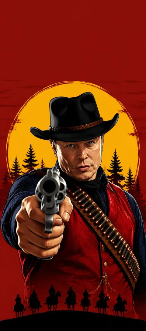 Western Outlaw Gunslinger Poster