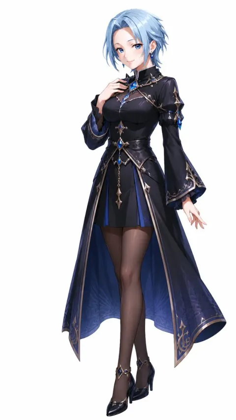 Icy Gothic Fantasy Heroine Pose