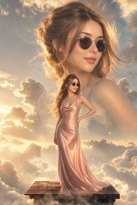Dreamy Cinematic Surreal Fashion Portrait