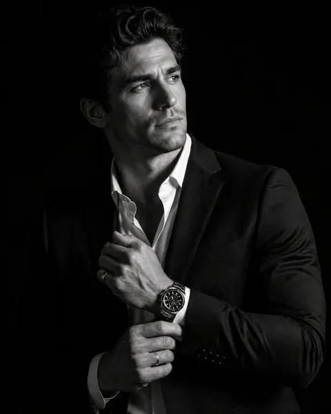 Gentleman with Luxury Watch