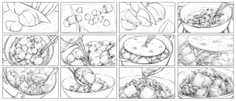Nikujaga Anime Storyboard