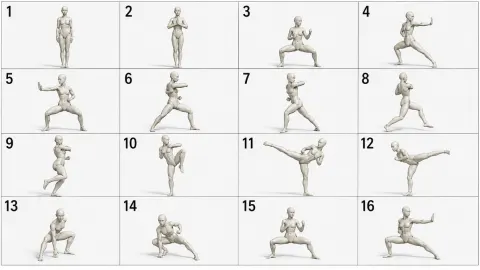 3D Puppet Shaolin Martial Arts