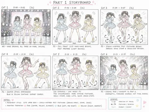 Cute Storyboard Sheet Drawing Guide