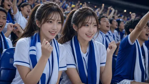 Twin Fans Night Stadium Cheer