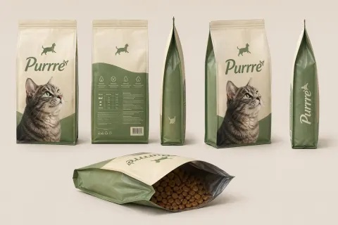 Cat Food Product Kit Photography