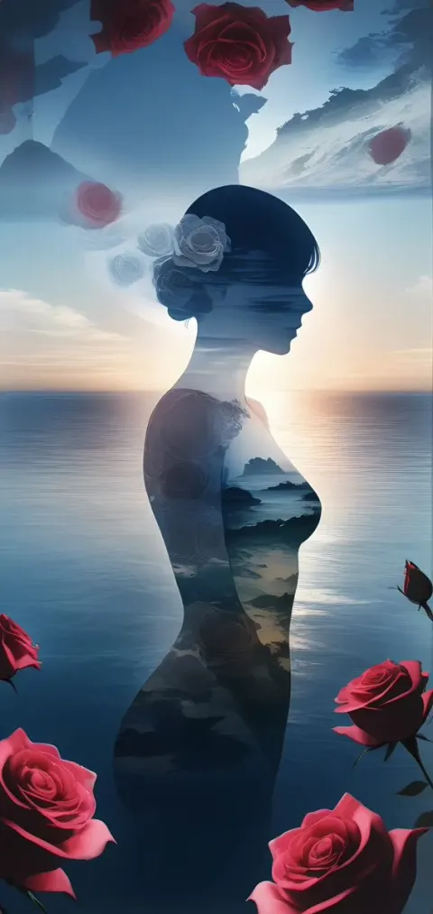 Dreamy Silhouette Anime Art