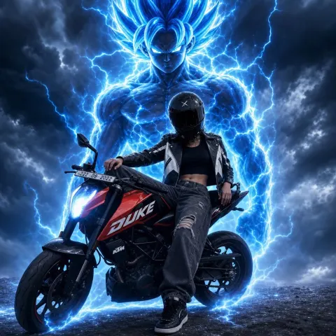 Electric Anime Biker Girl Cinematic Edit