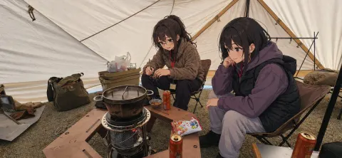 Cozy Winter Camping Tent
