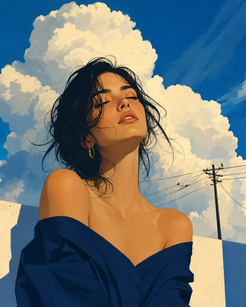 Ethereal Sky Portrait