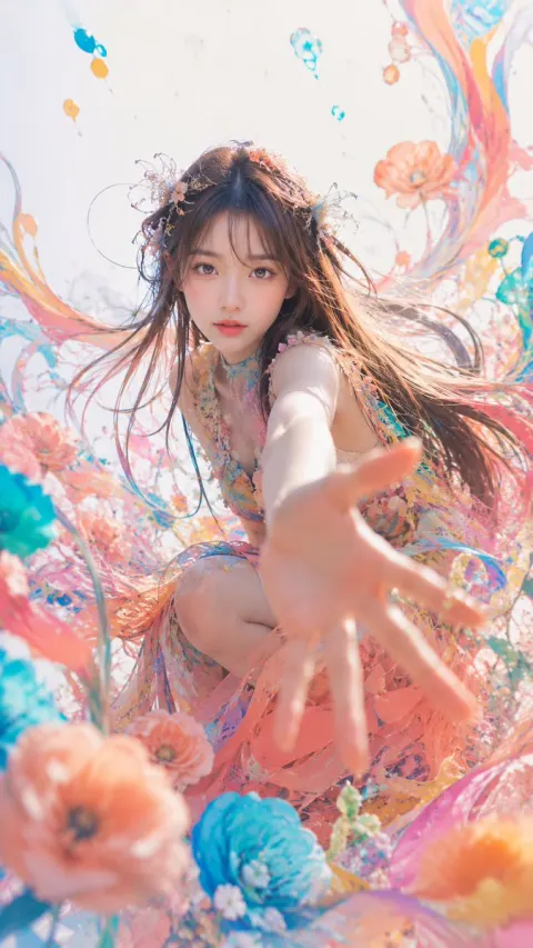 Dreamy Floral High Fashion Fantasy