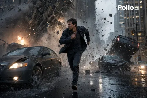 Rainy City Explosion Escape
