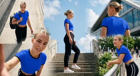 Urban Athleisure Fashion Collage